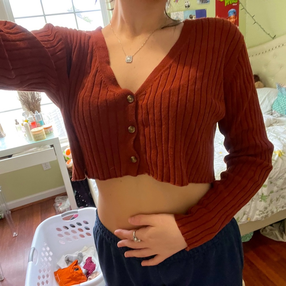 Cropped LA Hearts Sweater